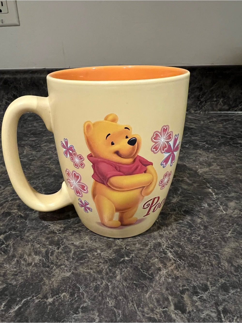 Winnie the Pooh Cream and Orange Ceramic Mug disney store